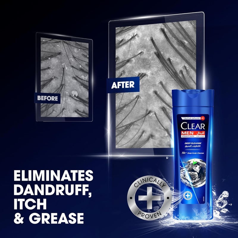CLEAR Men Deep Cleanse Anti-Dandruff Shampoo 350 ML - Image 5