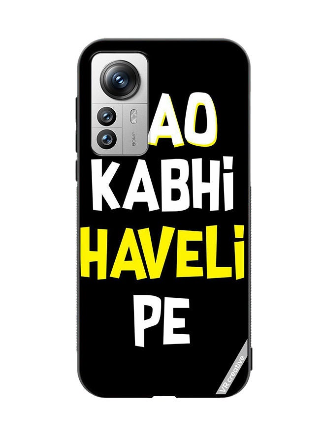 VR CREATIVE Protective Case Cover For Xiaomi 12X Aao Kavi Haveli Pe Design Multicolour - Image 1