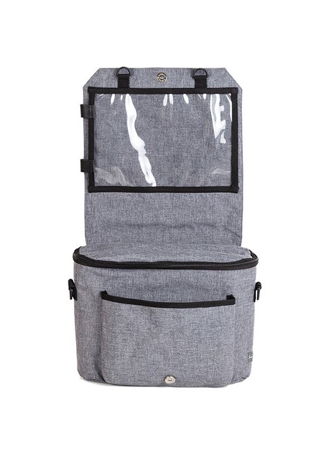 3-in-1 Travel Bag - Baby Changing Bag, Stroller Bag, Car Back Seat Organiser - Grey