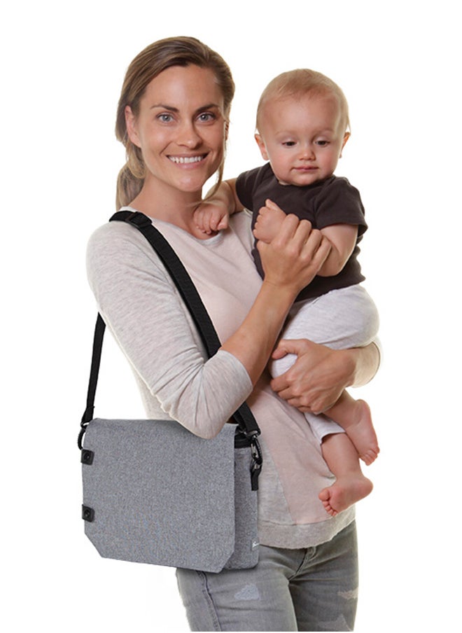 dreambaby - 3-in-1 Travel Bag - Baby Changing Bag, Stroller Bag, Car Back Seat Organiser - Grey - Image 1