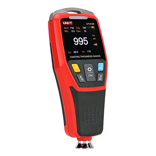UNI-T Coating Thickness Gauge UT343D, Automotive Coating Paint Thickness Tester, Car Painting Depth Gauge for Used Car Buyer, Resolution 0.1um, F/NF Automatic Detection, um/mil, Auto Off - Image 2