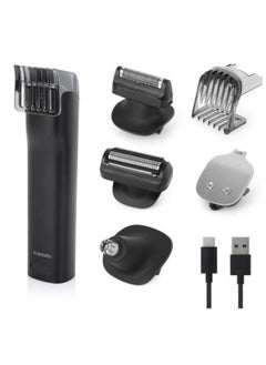 Xiaomi 7-Piece Professional Rechargeable Electric Hair Trimmer Set Xiaomi Grooming Kit Pro Black  - Image 3
