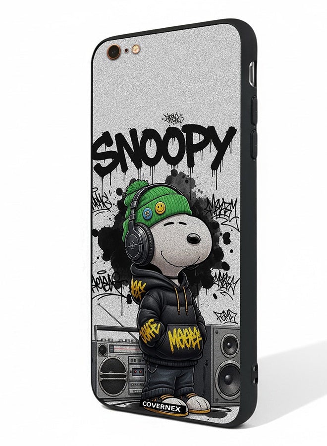 Covernex Apple iPhone 6 Plus Protective Case Cover Printed Featuring Hip Hop Snoopy - Image 1
