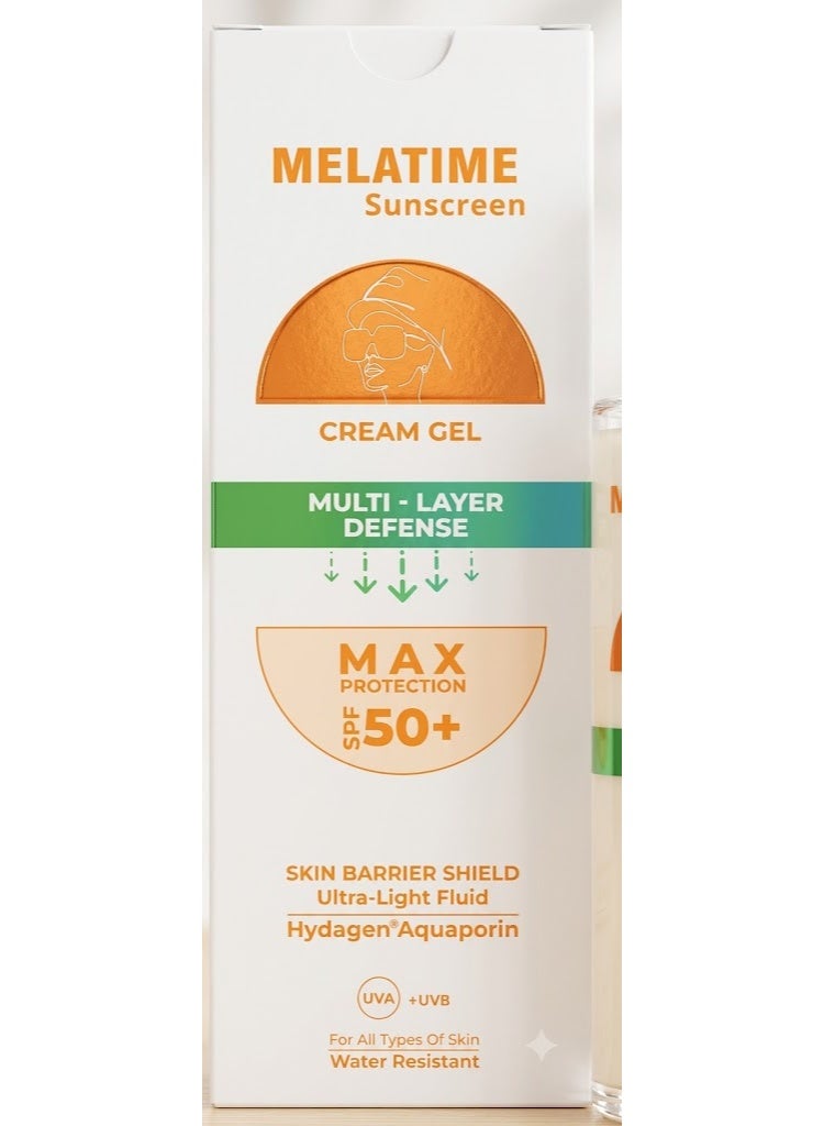 واقي شمس ميلاتايم كريم جل بحماية قصوى SPF 50+ لجميع أنواع البشرة