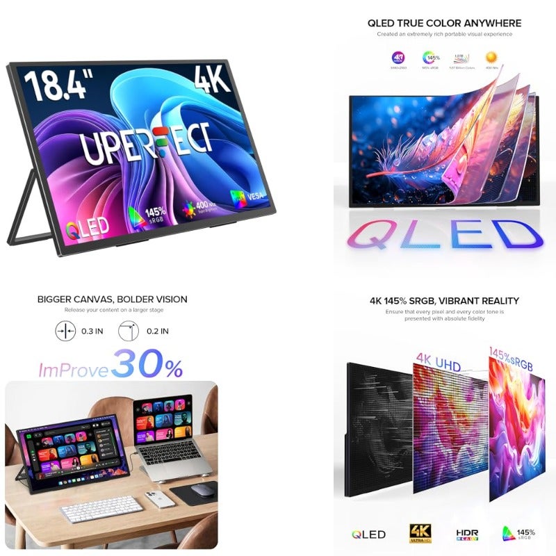 Uperfect Uperfect Portable Monitor 18 4 4k Qled 18.4 inch Z78AFEA5BE427A47606B8Z