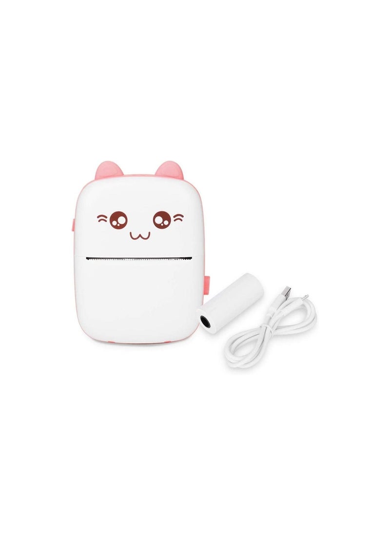 Generic Printing Tool Bluetooth Pocket Printer Text Recognition for Wrong Questions Thermal Printing Printer Error Questions Recorder Recording Pink  - Image 2