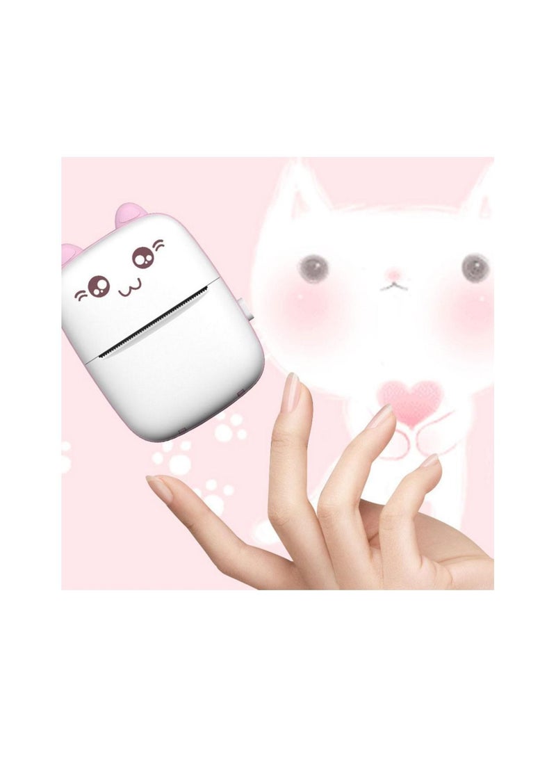 Generic Printing Tool Bluetooth Pocket Printer Text Recognition for Wrong Questions Thermal Printing Printer Error Questions Recorder Recording Pink  - Image 5