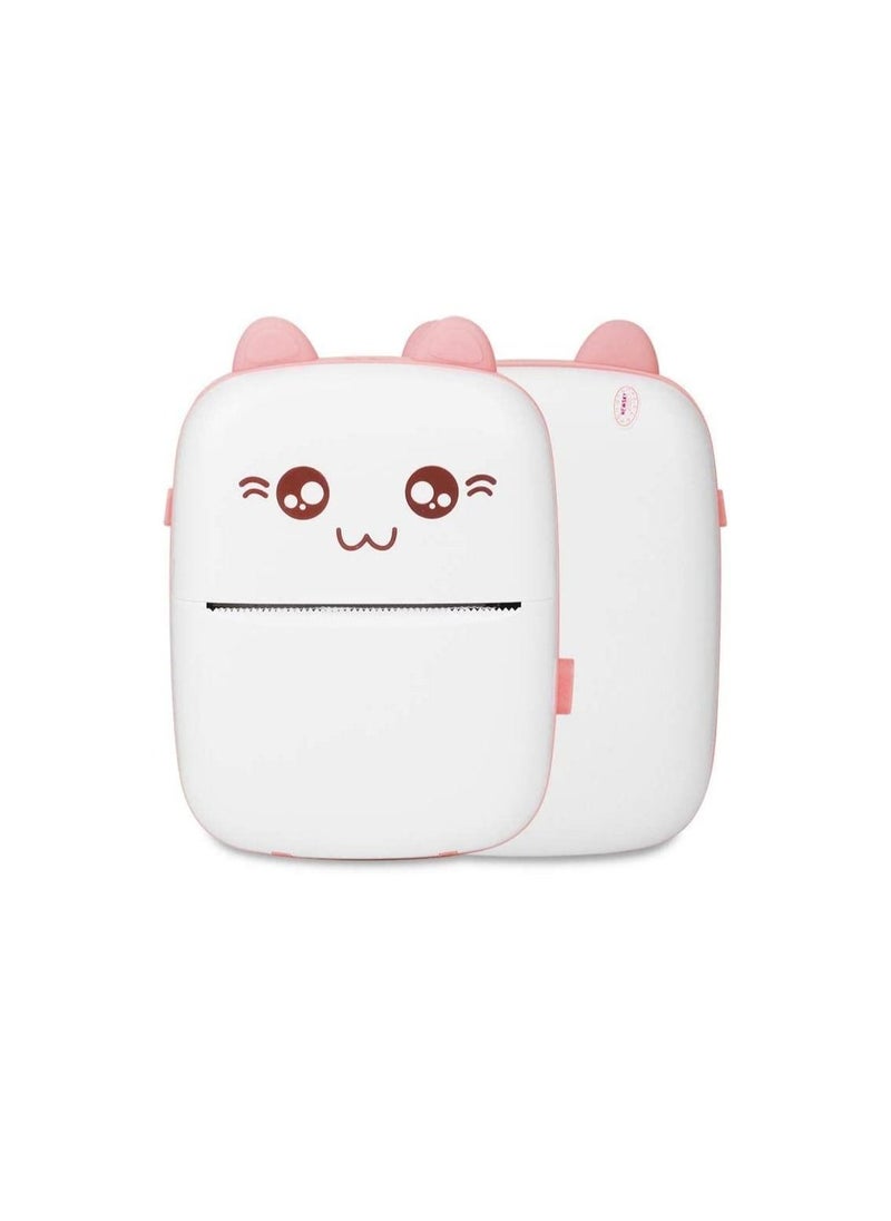Generic Printing Tool Bluetooth Pocket Printer Text Recognition for Wrong Questions Thermal Printing Printer Error Questions Recorder Recording Pink  - Image 4