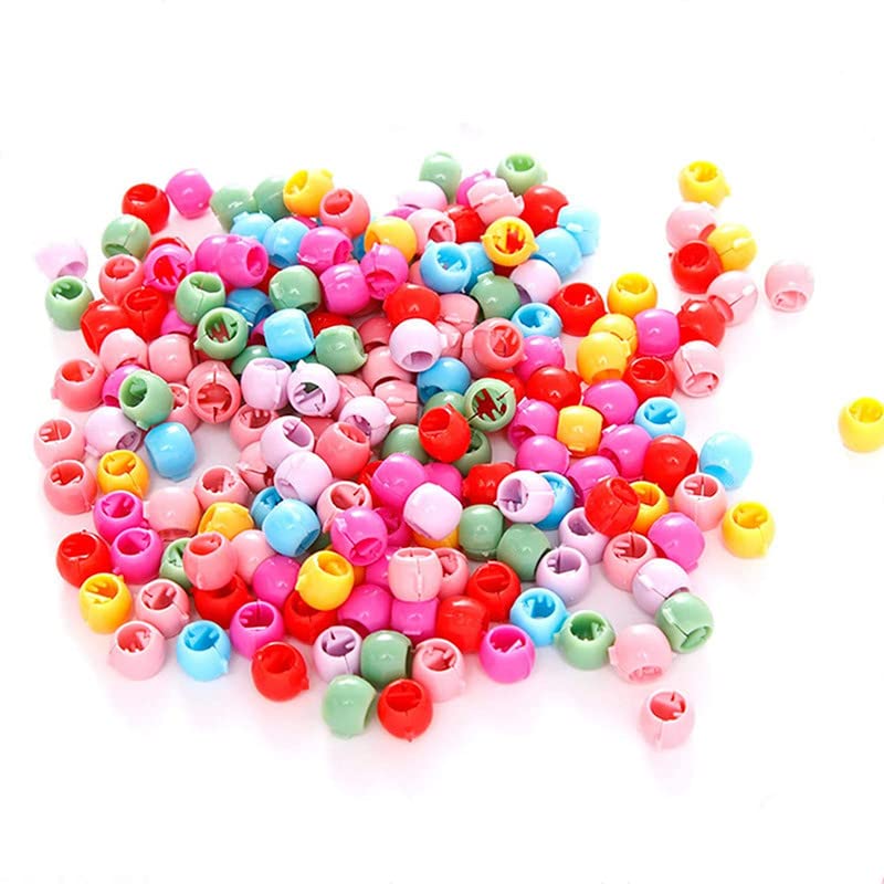 BELICIA 100 Mini Claw Hair Clips Rainbow Mini Hair Clip Tiny Plastic Plastic Hair Claws Hair Braids Maker Beads Head wear Hair Accessories for Kids Girls Women - Image 1