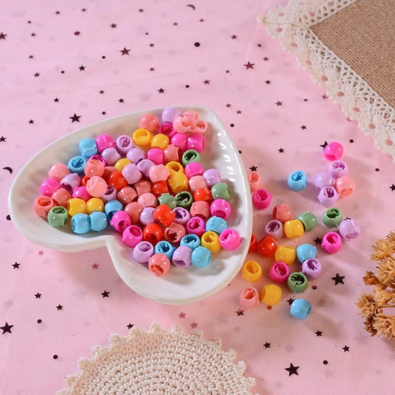 BELICIA 100 Mini Claw Hair Clips Rainbow Mini Hair Clip Tiny Plastic Plastic Hair Claws Hair Braids Maker Beads Head wear Hair Accessories for Kids Girls Women - Image 5