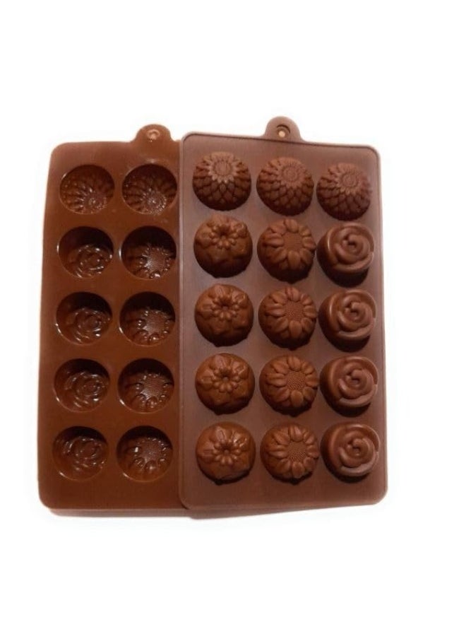 Generic - Mini Silicone Molds for Candy, Chocolate, Soap, Pudding, Non-stick Silicone Baking Molds, Ice Cube Tray for Freezer - Image 1