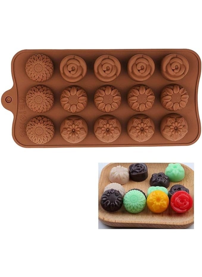 Generic - Mini Silicone Molds for Candy, Chocolate, Soap, Pudding, Non-stick Silicone Baking Molds, Ice Cube Tray for Freezer - Image 1