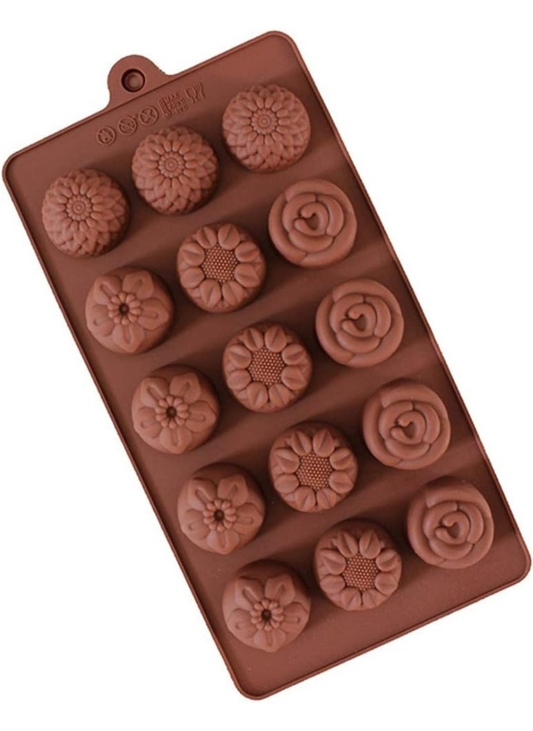Generic - Mini Silicone Molds for Candy, Chocolate, Soap, Pudding, Non-stick Silicone Baking Molds, Ice Cube Tray for Freezer - Image 1