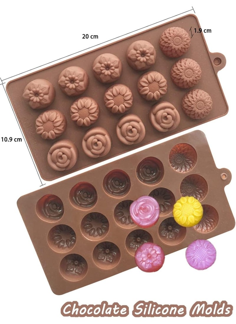 Generic - Mini Silicone Molds for Candy, Chocolate, Soap, Pudding, Non-stick Silicone Baking Molds, Ice Cube Tray for Freezer - Image 1