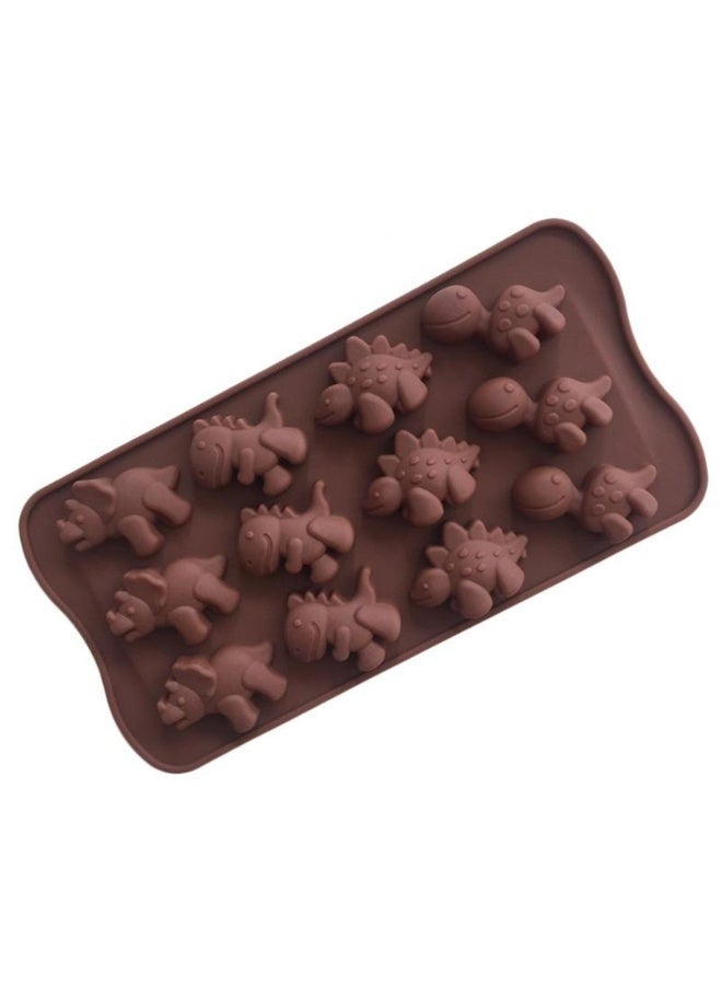 Mini Dinosaur Silicone Mold Multi-Purpose Non-Stick Silicone Tray for Chocolate, Candy, Jelly, Pudding, Soap and Wax, Reusable Ice Cube Tray for Fruit Ice and Frozen Treats, Flexible BPA-Free Silicone, Safe for Freezer, Oven and Dishwasher - Image 3