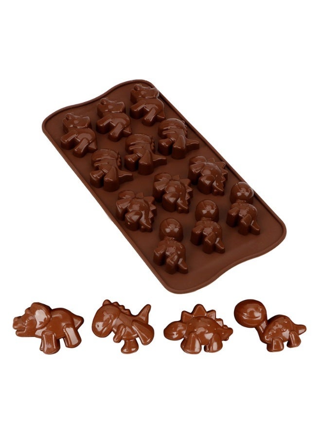 Mini Dinosaur Silicone Mold Multi-Purpose Non-Stick Silicone Tray for Chocolate, Candy, Jelly, Pudding, Soap and Wax, Reusable Ice Cube Tray for Fruit Ice and Frozen Treats, Flexible BPA-Free Silicone, Safe for Freezer, Oven and Dishwasher - Image 5