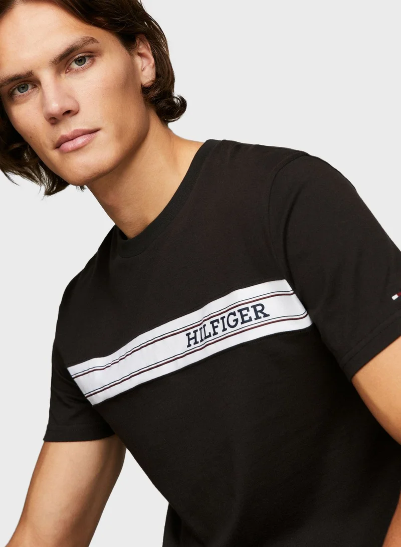 TOMMY HILFIGER Striped Crew Neck T-Shirt
