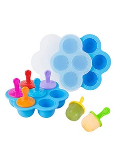 SYOSI 2Pcs Silicone Popsicle Molds,  Baby Food Freezer Trays with Lid Mini Popsicle Moulds Egg Bites Molds for Instant Pot Accessories