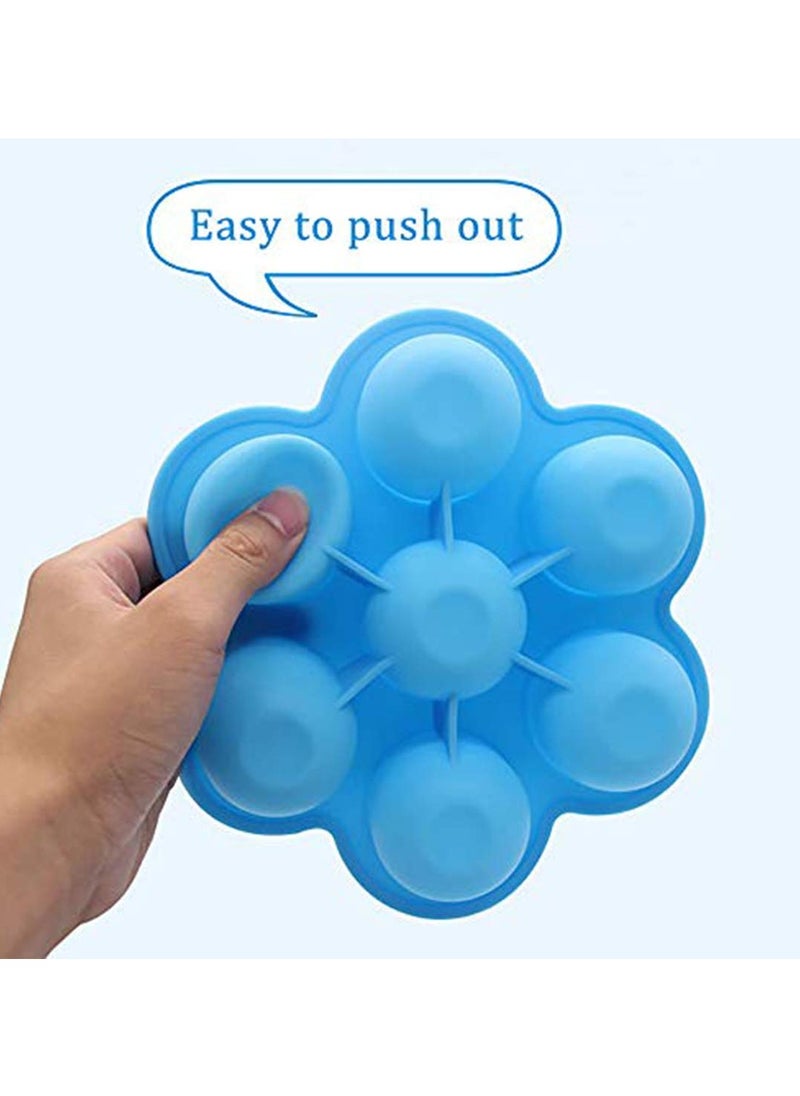 SYOSI - SYOSI 2Pcs Silicone Popsicle Molds,  Baby Food Freezer Trays with Lid Mini Popsicle Moulds Egg Bites Molds for Instant Pot Accessories - Image 1