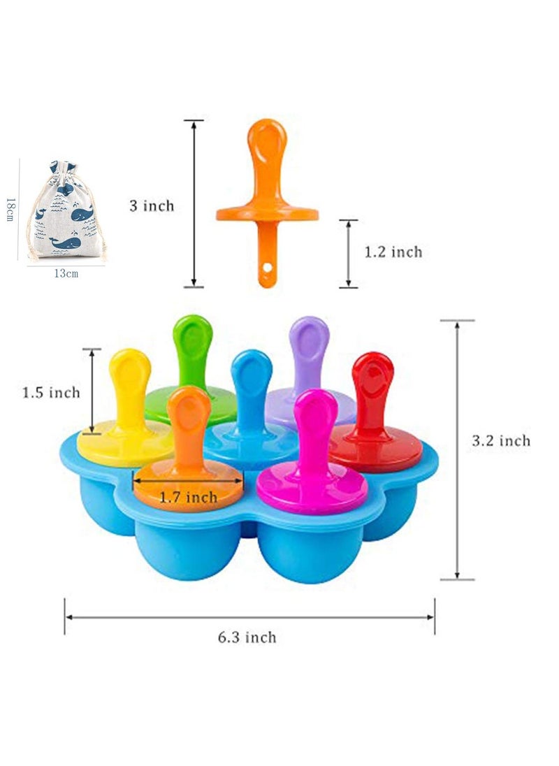 SYOSI - SYOSI 2Pcs Silicone Popsicle Molds,  Baby Food Freezer Trays with Lid Mini Popsicle Moulds Egg Bites Molds for Instant Pot Accessories - Image 1