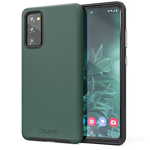Crave Dual Guard for Samsung Galaxy S20 FE Case, Shockproof Protection Dual Layer Case for Samsung Galaxy S20 FE, S20 FE 5G - Forest Green - Image 1