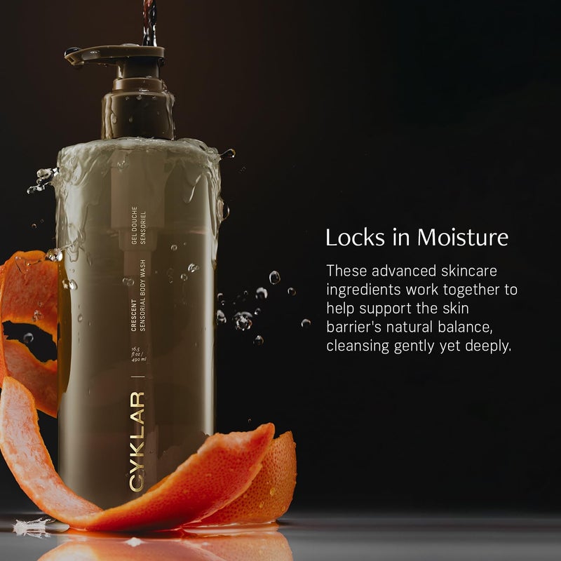 CYKLAR Sensorial Body Wash Crescent Fragrance Hydrating Cleanser with Moisture Locking MultiOil Complex Sodium PCA and Glycerin Nourishing Shower Gel for Women and Men 165 Fl Oz Luxury Bodywash - Image 3