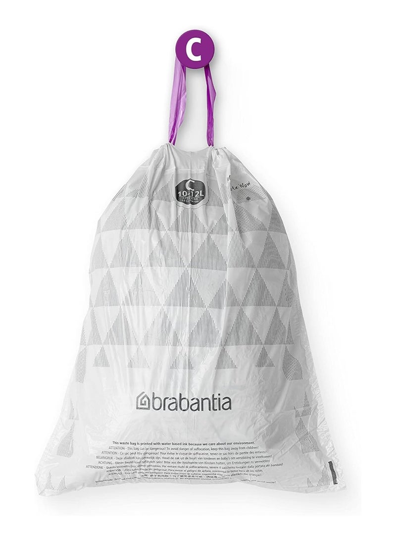 brabantia Brabantia Bin Liners, Size C, 10-12 L - 40 Bags  - Image 4