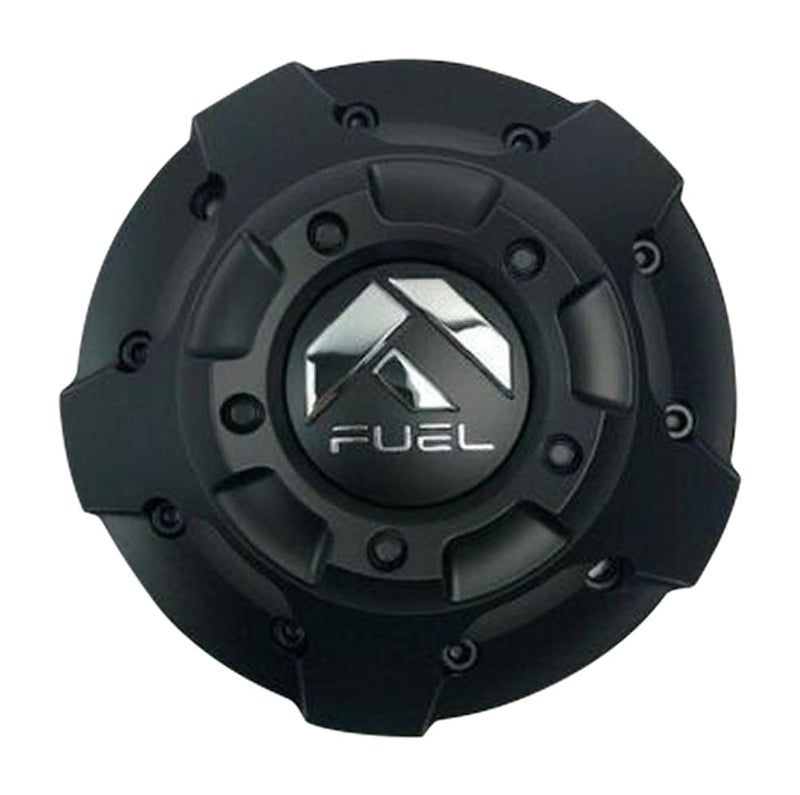 Fuel Offroad عجلات فويل 1003-81MBR باللون الأسود غير اللامع مع غطاء مركز مزود بمسامير سوداء - Image 1