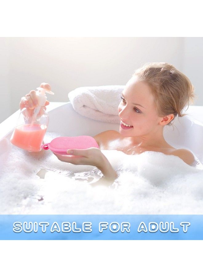 Tatuo 4 Pieces Baby Bath Sponge Cotton Baby Sponge Soft And Absorbent Sponge For Kids Babies Men Women (Red Purple Green Blue) - Image 5