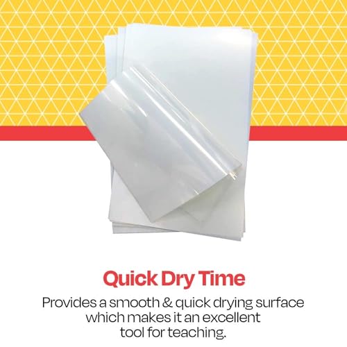 School Smart فيلم شفافية مدرسي ذكي بتقنية نفث الحبر مع شريط استشعار، 8-1/2 × 11 بوصة، شفاف، عبوة من 50 - Image 4