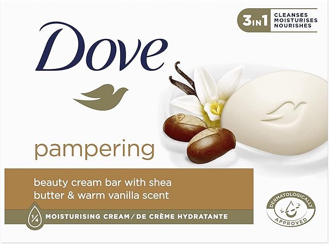 Dove Beauty Cream Bar Hand Soap with 14 Moisturising Cream for Soft and Smooth Hands 90 g - Image 1