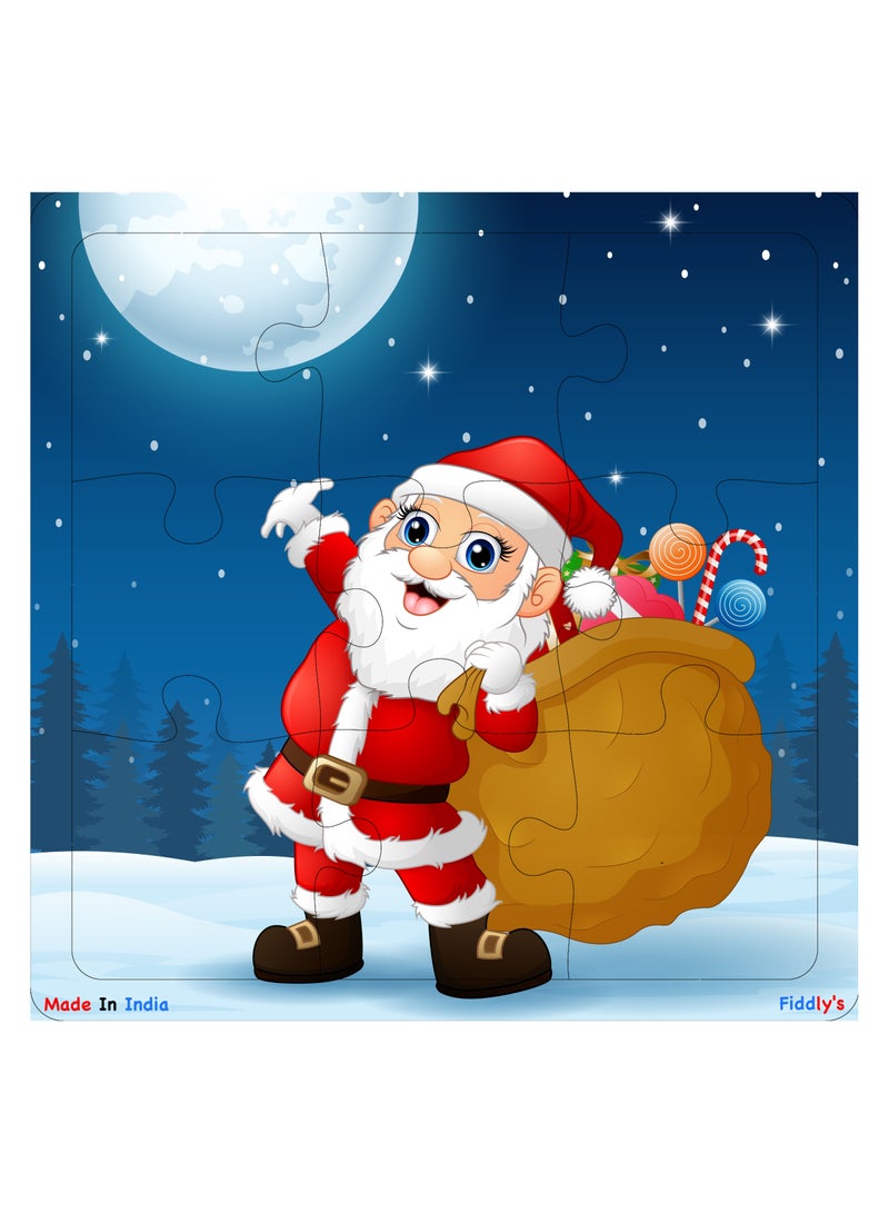 فيدلايز ألغاز الصور المقطوعة الخشبية من Fiddlys للأطفال والصغار - 9 قطع (عبوة عيد الميلاد من 4 قطع) للأطفال من سن 3 سنوات فما فوق - Image 4