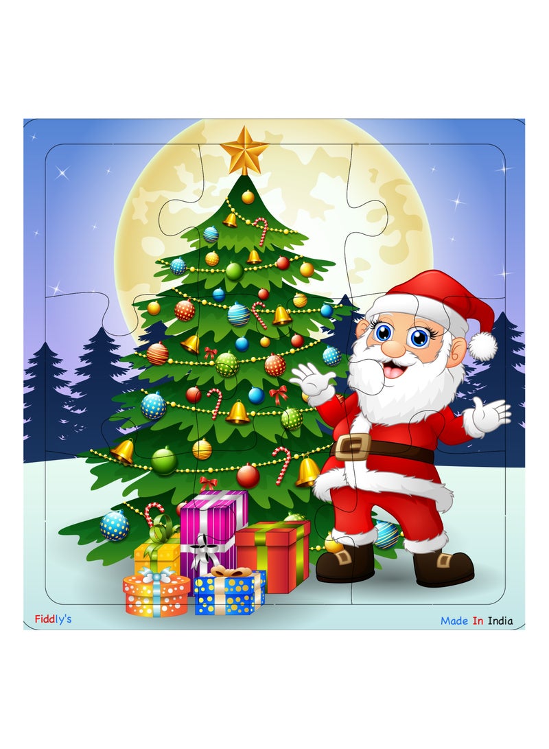 فيدلايز ألغاز الصور المقطوعة الخشبية من Fiddlys للأطفال والصغار - 9 قطع (عبوة عيد الميلاد من 4 قطع) للأطفال من سن 3 سنوات فما فوق - Image 5