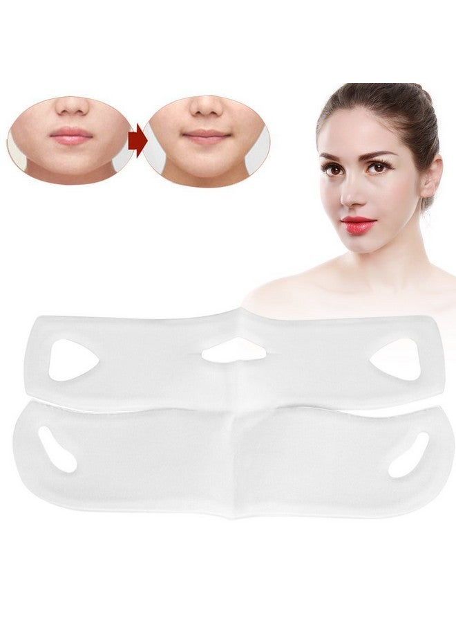 JUDEE V-Shaped Slimming Mask Facial Gel Pad Care V-shape Double Chin Reducer Line Contour Lifting Up Firming Moisturizing Great for Shaping, Tightening Skin, Women and Men - Image 3