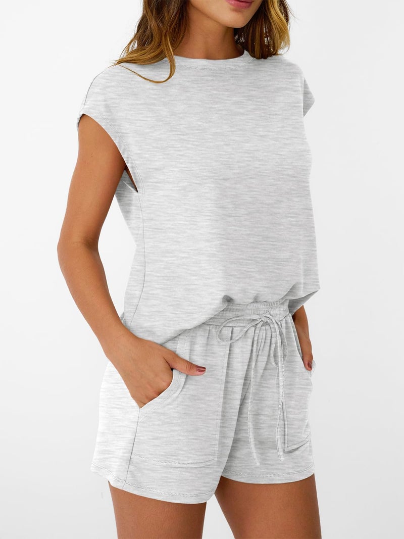 AUTOMET Womens Lounge Two 2 piece Sets Summer Spring Cruise Outfits 2026 Matching Beach Vacation Clothes Travel Sweatsuits Sweat Casual Romper Shorts Fashion Trendy Clothing Loungewear - Image 3