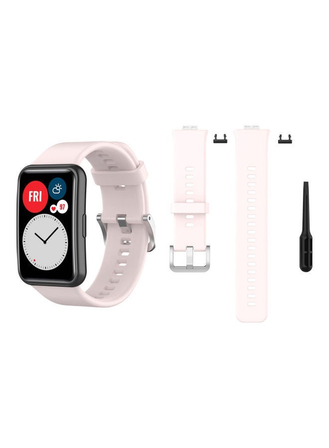 NIBEMINENT Buckle Replacement Band For Huawei Watch Pink Sand - Image 1