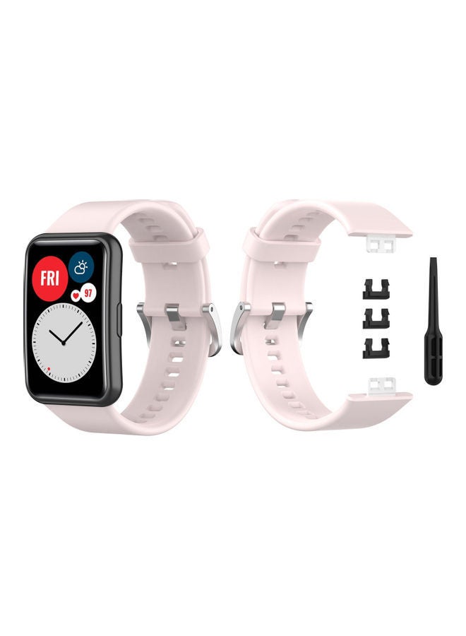 NIBEMINENT Buckle Replacement Band For Huawei Watch Pink Sand - Image 2