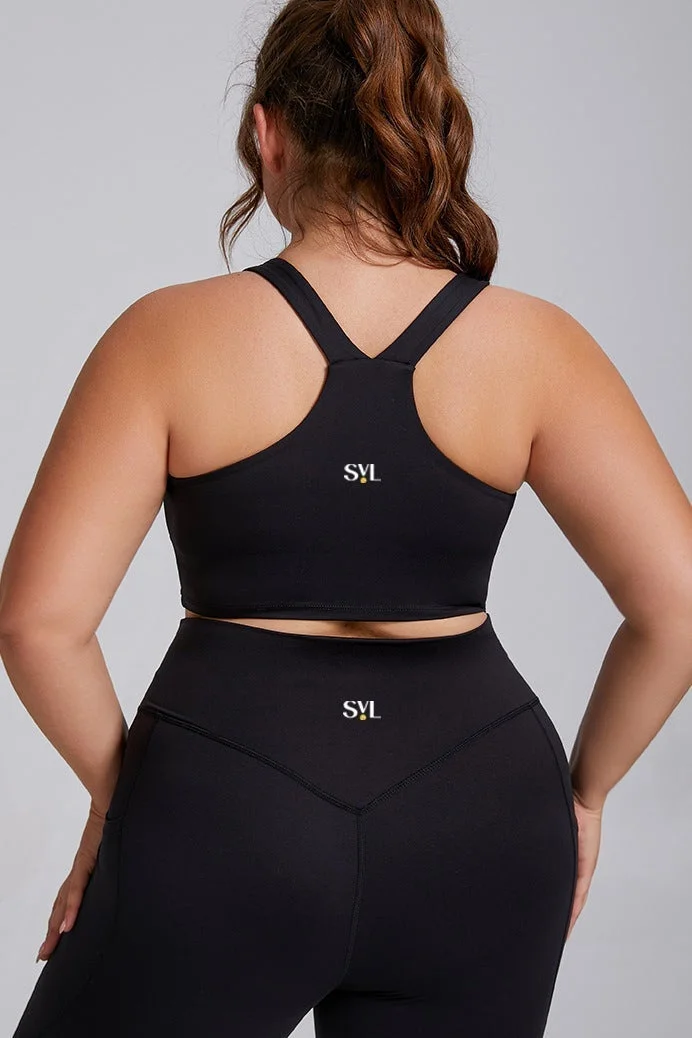 Svl Black Active Aura Sports Bra for Women | Best Price UAE