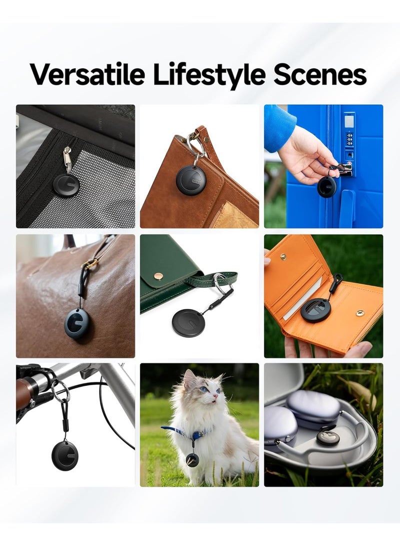 MiTag Duo - Bluetooth Tracker for iOS or Android, Smart Air Tracking Tag/Key Finder/Luggage Tracker/Item Locator, Compatible with iOS Find My or Google Find Hub App, IP67 Waterproof (4 Packs) - view 4