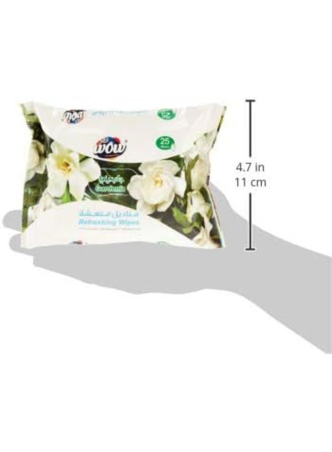WOW Gardenia Refreshing Wipes - 25 Count - Image 3