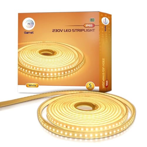 wipro Garnet 5 Meters LED Strip Light| 120 LEDs/mtr | White | IP65-Waterproof | Flexible Rope Light for Outdoor & Indoor Decoration for Diwali, Christmas|Strip for Balcony, False Ceiling|Pack of 2 - Image 2