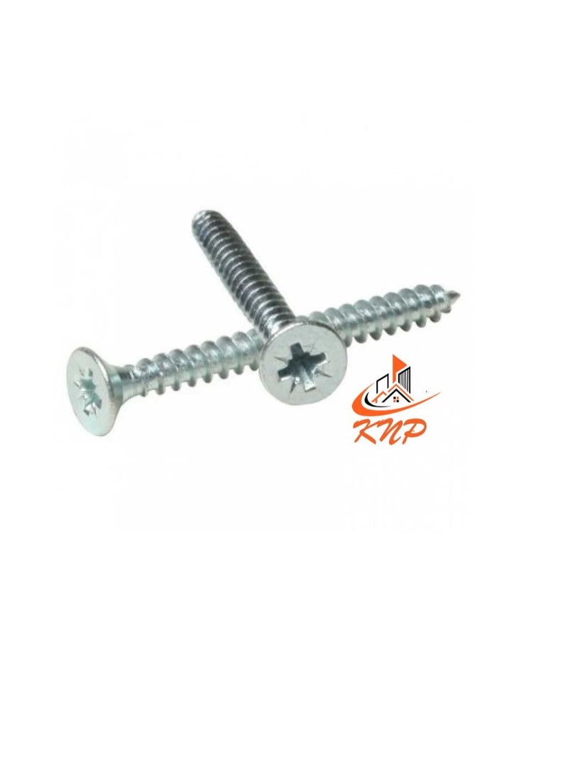 KNP KNP Steel Countersunk Head Twin thread Screws - Pack of 200 (3/4" x 4g) - Image 2
