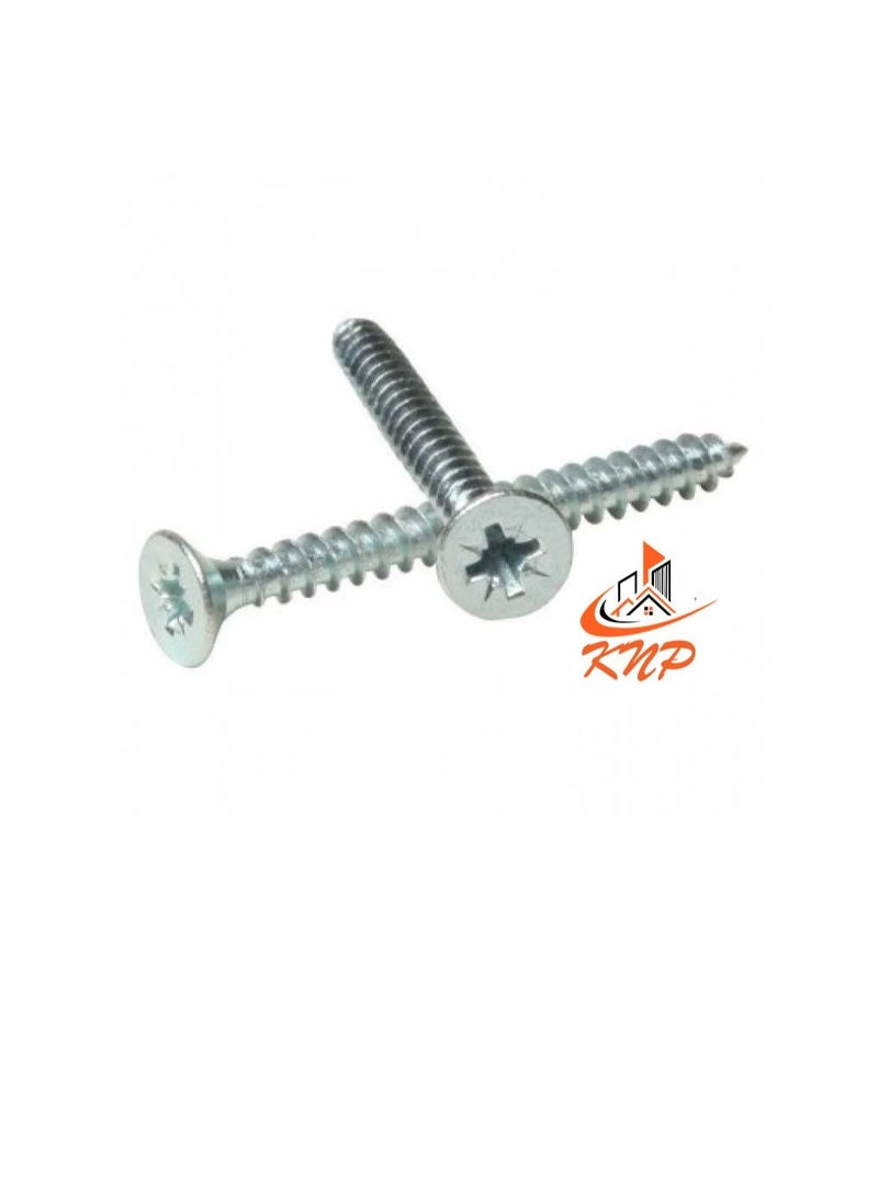 KNP KNP Steel Countersunk Head Twin thread Screws - Pack of 200 (3/4" x 4g) - Image 3