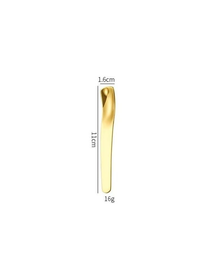 Gold Stainless Steel Dessert Spoons Set 6 Pieces Creative Mixing Cake Ice Cream Tableware - Image 3