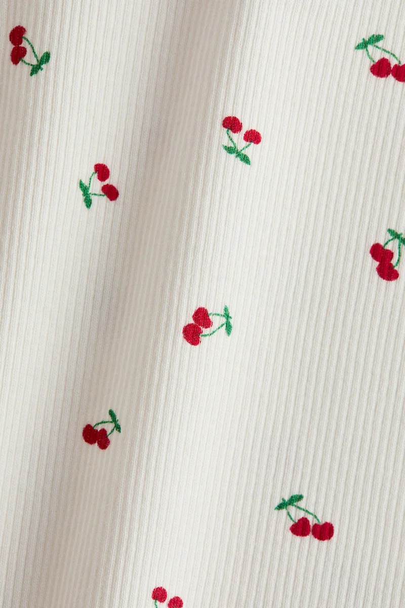 H&M Ribbed jersey top