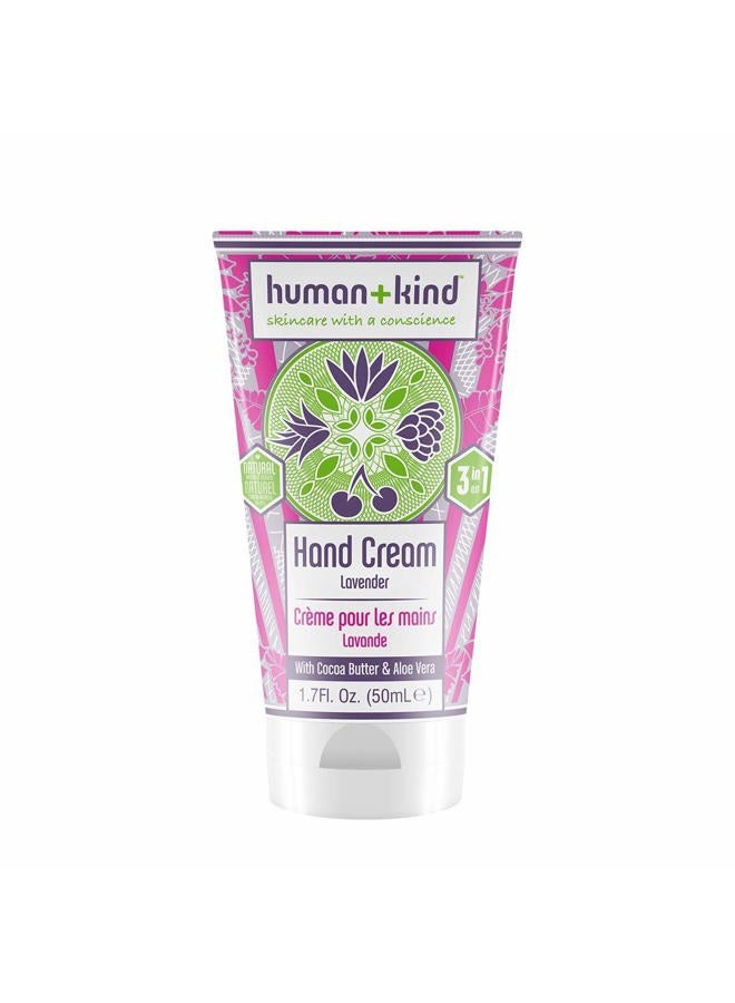 human kind Hand Cream | Nourishes and Hydrates Hands, Elbows, and Feet | Enriched with Moisturizing Avocado Oil and Shea Butter | Natural, Vegan Skin Care | Lavender Scent - 1.7 fl oz - Image 1