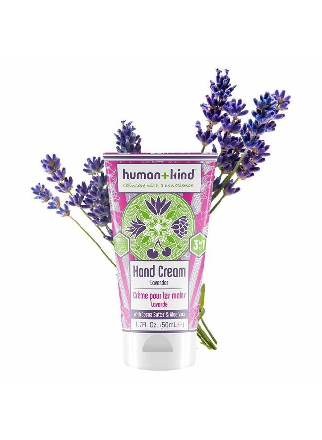 human kind Hand Cream | Nourishes and Hydrates Hands, Elbows, and Feet | Enriched with Moisturizing Avocado Oil and Shea Butter | Natural, Vegan Skin Care | Lavender Scent - 1.7 fl oz - Image 2