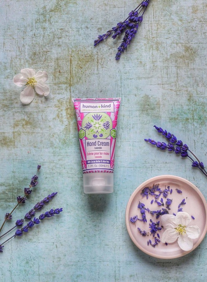 human kind Hand Cream | Nourishes and Hydrates Hands, Elbows, and Feet | Enriched with Moisturizing Avocado Oil and Shea Butter | Natural, Vegan Skin Care | Lavender Scent - 1.7 fl oz - Image 5