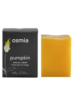 Osmia Organics Natural Pumpkin Facial Soap Bar  Clean Beauty For Healthy Skin 225 oz  64 g