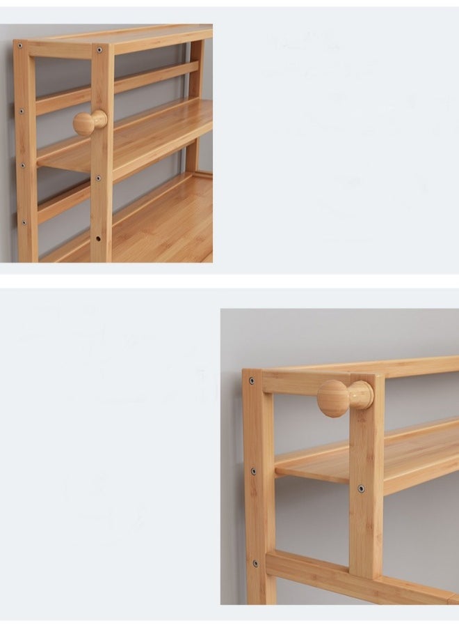 4 Tier Wood Book Storage Shelf